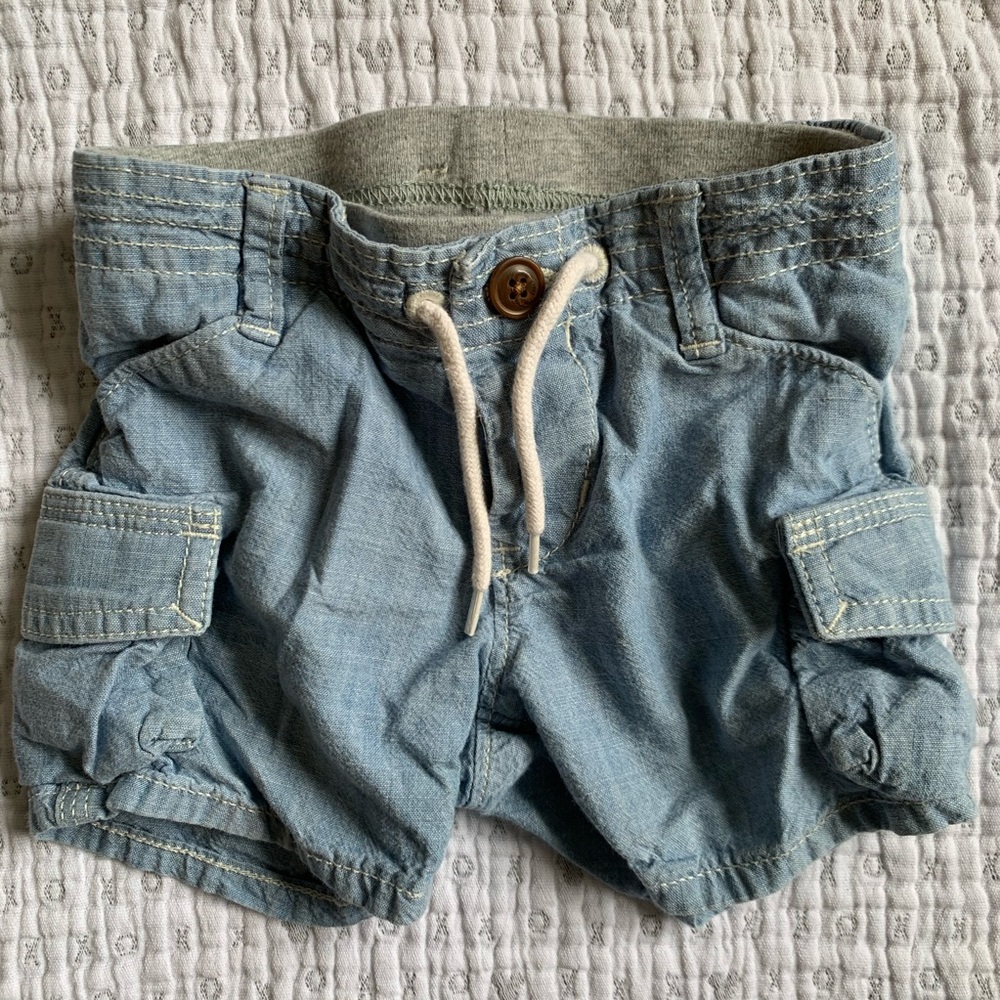 Baby boy light denim shorts